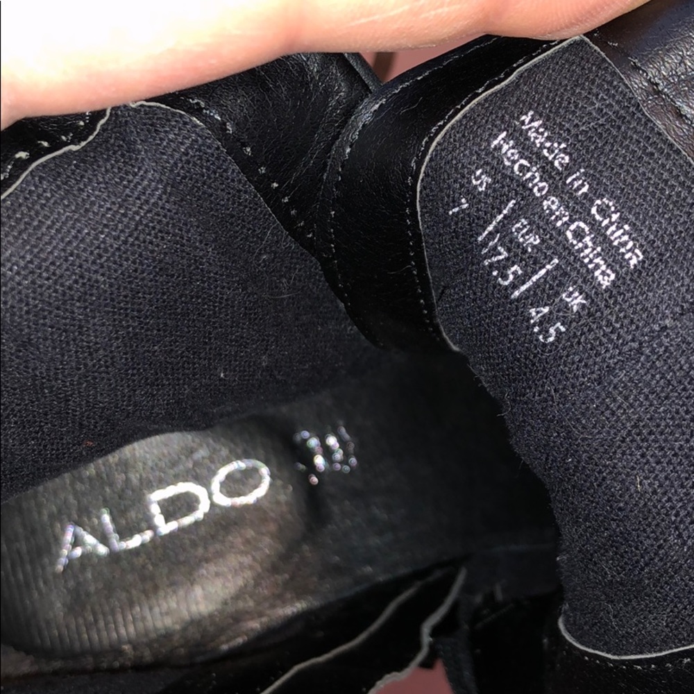 Aldo Travara Black Leather Boot Size 7. - Picture 8 of 8